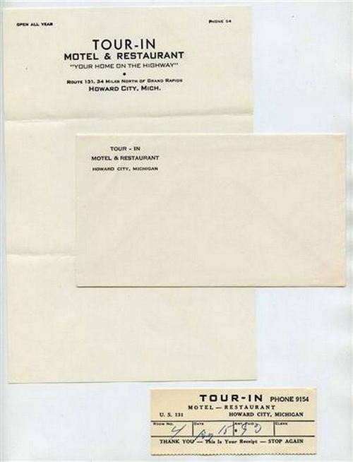 Tour-Inn Motel (Tour-In Motel) - Stationery (newer photo)